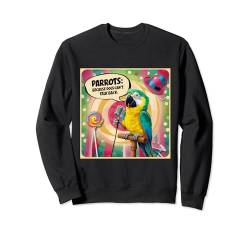 Papageien Because Dogs Can't Talk Back Funny Bird Baby Papagei Sweatshirt von Parrot Lover Gifts