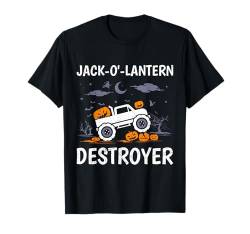 Halloween Party JACK O LANTERN DESTROYER Kind Monster Truck T-Shirt von Party Halloween Geschenk Kinder Halloween T-Shirt