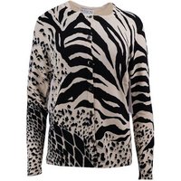 Passioni Cardigan Twinset im grafischen Animalprint von Passioni