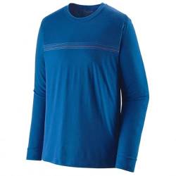 Patagonia Men's Long-Sleeved Cap Cool Merino Shirt Fitz Roy Fader:Alpine Blue (as3, numeric, numeric_44, numeric_46, regular, regular) von Patagonia