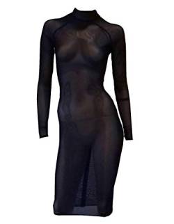 Patrice Catanzaro PC703101T14 Transparentes Netzkleid Azia, Farbe:Black, Größe:3XL von Patrice Catanzaro