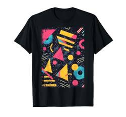 Retro 80er Jahre Stil Vintage Muster Kunst T-Shirt von Pattern Art Fun Vintage Shapes