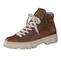 Paul Green Damen Hightop-Sneaker, Frauen High-Top Sneaker,Strassenschuhe,Sportschuhe,Freizeitschuhe,Turnschuhe,Mittelbraun (COGNAC),37 EU / 4 UK von Paul Green