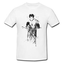 Muhammad Ali-(2) T-Shirt Herren, weiß mit Aufdruck von Paul Sinus Art