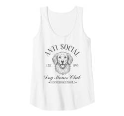 Damen Club-Hemd für Mütter im Vintage-Stil, lustige Hundeliebhaberin, Mama Tank Top von Pawfectly Fun Apparel Dog Lover's Trendy Clothing