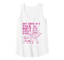 Damen Lustiges Retro-Hunde-Liebhaber-Shirt, freches Vintage-Statement Tank Top von Pawfectly Fun Apparel Dog Lover's Trendy Clothing