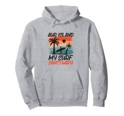 Surfing bei Aur Island Pullover Hoodie von Pazifik Urlaub in Malaysia