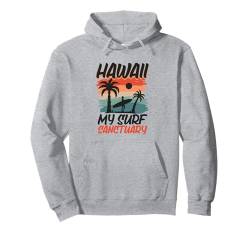 Surfing bei Hawaii Pullover Hoodie von Pazifik Urlaub in USA