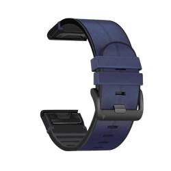 22 26 mm QuickFit-Armband for Garmin Fenix ​​6X 6 Pro, Leder-Silikonband for Fenix ​​7 7X 5 5X 945 3HR D2 MK1 MK2 Epix Gen 2 Correa(Midnight,26mm For Fenix 7X 5X) von PctkeLsend