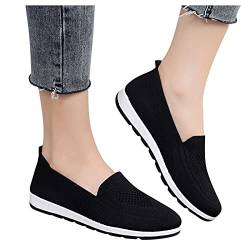 Diabetiker Schuhe Damen Slip-On Damen Retro Weiss Sport-Sportschuhe Freizeitschuhe Dicke Sohlen Einfarbig Laufen Sportlich Schuhe Schnürschuhe Flache Schuhe Loafer Schuhe Stoffschuhe Halbschuhe von Pdakieyxnd