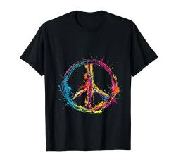 Peace Love Hippie Kostüm 60er & 70er Jahre Friedenssymbol T-Shirt von Peace Love Shop Friedenssymbol Hippie Designs