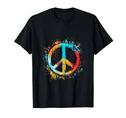 Peace Love Hippie Kostüm 60er & 70er Jahre Friedenssymbol T-Shirt von Peace Love Shop Friedenssymbol Hippie Designs