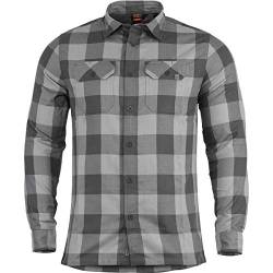 Pentagon Drifter Flannel Shirt Grau-Kariert, Grau, M von Pentagon