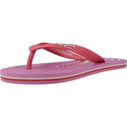 Pepe Jeans Damen Bay Beach Brand W Flip-Flop, Rot (Washed Red), 8 von Pepe Jeans