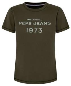 Pepe Jeans Damen Harbor T-shirt, Green (Olivine Green), XL von Pepe Jeans