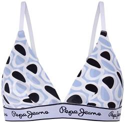 Pepe Jeans Damen P Print A Bra, Blue (Navy), M von Pepe Jeans