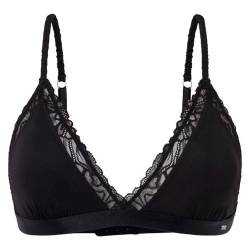 Pepe Jeans Damen Spitzen-BH B, Schwarz (Schwarz), XS von Pepe Jeans