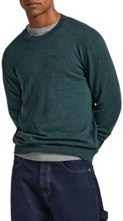 Pepe Jeans Herren Andre Crew Neck Pullover Sweater, Green (Regent Green), XL von Pepe Jeans