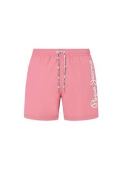 Pepe Jeans Herren-Badeshorts mit Logo, Pink (Rose Pink), XL von Pepe Jeans