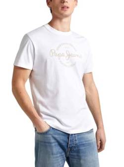 Pepe Jeans Herren Craigton T-Shirt, White (White), XL von Pepe Jeans