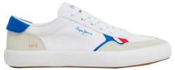 Pepe Jeans Herren Travis Brit M Sneaker, Weiß (Weiß), 8 von Pepe Jeans