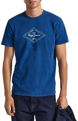 Pepe Jeans Herren Wesleis T-Shirt, Blue (Indigo), S von Pepe Jeans