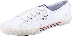 Pepe Jeans London Damen Brady Basic W Sneaker, White (White), 36 EU von Pepe Jeans