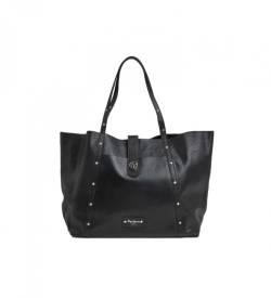 Pepe Jeans für Damen. PL031451 Mirta Ledertasche schwarz (OSFA), Lässig von Pepe Jeans