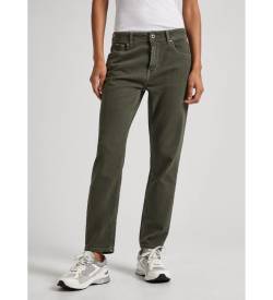 Pepe Jeans für Damen. PL211704YG1 Spitz zulaufende Hose grün (28/32), Lässig, Baumwolle von Pepe Jeans