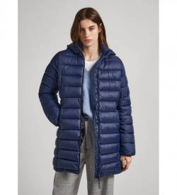 Pepe Jeans für Damen. PL402252 Maddie Lange Navy Jacke (XL), Lässig, Nylon, Langarm, Marine von Pepe Jeans