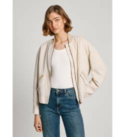 Pepe Jeans für Damen. PL402424 Bomberjacke Anissa beige (XL), Lässig, Lyocell von Pepe Jeans