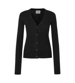 Pepe Jeans für Damen. PL702225 Izabel Strickjacke schwarz (S), Lässig, Baumwolle von Pepe Jeans