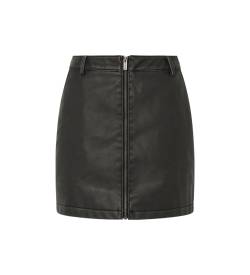 Pepe Jeans für Damen. PL901149 Charlotte-Rock schwarz (XS), Lässig, Polyurethan von Pepe Jeans