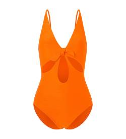 Pepe Jeans für Damen. PLB10489 Wave Badeanzug orange (M), Strandbekleidung, Polyamid von Pepe Jeans