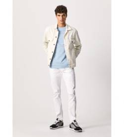 Pepe Jeans für Herren. PM206326TA2 Jeans Santley weiß (36/32), Lässig, Baumwolle von Pepe Jeans