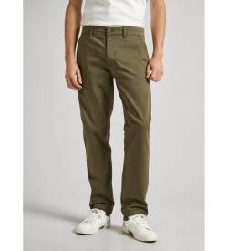 Pepe Jeans für Herren. PM211655 Schmale Chino-Twill-Hose grün (32), Lässig, Baumwolle von Pepe Jeans