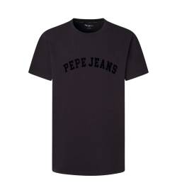 Pepe Jeans für Herren. PM509224 Chendler T-shirt schwarz (XS), Lässig, Baumwolle, Kurzarm von Pepe Jeans