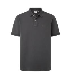 Pepe Jeans für Herren. PM542099 New Oliver Poloshirt schwarz (S), Lässig, Baumwolle, Kurzarm, Nachhaltig von Pepe Jeans