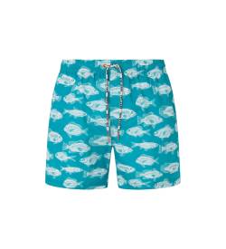 Pepe Jeans für Herren. PMB10387 Fisch blauer Badeanzug (S), Lässig, Strandbekleidung, Polyester, Türkis von Pepe Jeans