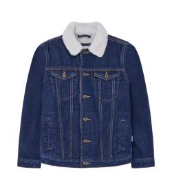 Pepe Jeans für Jungen. PB401276BR1 Legendäre Dlx Jacke navy (8años= 128cm), Lässig, Denim, Bio-Baumwolle, Nachhaltig, Marine, Kinderbekleidu von Pepe Jeans