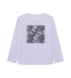 Pepe Jeans für Mädchen. PG503111 Talila T-shirt weiß (14años= 164cm), Lässig, Langarm, Bio-Baumwolle, Nachhaltig, Kinderbekleidung von Pepe Jeans