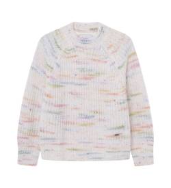 Pepe Jeans für Mädchen. PG701096 Wisdom Pullover weiß (4años= 80cm), Lässig, Baumwolle, Kinderbekleidung von Pepe Jeans