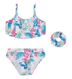 Pepe Jeans für Mädchen. PGB10402 Voller Bikini Hibiskus Bikini Set blau (10Años= 140cm), Rosa, Strandbekleidung, Polyester, Kinderbekleidung von Pepe Jeans