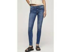 Skinny-fit-Jeans PEPE JEANS "SOHO" Gr. 30, Länge 28, blau Damen Jeans im 5-Pocket-Stil mit 1-Knopf Bund und Stretch-Anteil von Pepe Jeans