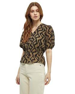 Peppercorn Damen Oline Bluse mit V-Ausschnitt, halblange Ärmel, 3820P Capers, 36 von Peppercorn