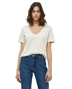 Peppercorn Gamora GOTS V-Ausschnitt T-Shirt | Tshirt Damen In White | Frühling Bluse Damen | Größe M von Peppercorn
