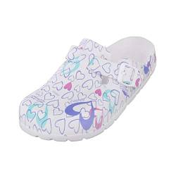 Perfeclan Frauen Clogs Männer Clogs Unisex Hausschuhe Schuhe geschlossen Krankenschwester Clog für Sommer Strand Restaurant Chef, Wie Bild 38 39 von Perfeclan