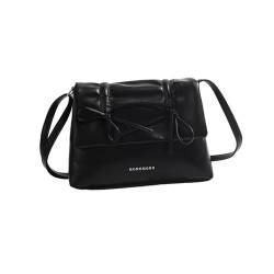 perfeclan Damen Umhängetasche Satchel Bag Tote Crossbody für Outdoor Urlaub Dating Arbeit, Schwarz von Perfeclan