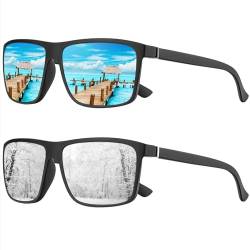 Perfectmiaoxuan Polarisierte Sonnenbrille Herren/Damen ; Vintage/Klassisch Brillengestell; UV400-HD-Pilotobjektive;Golf/Fahren/Angeln/Reisebrille/Outdoor-Sportarten Mode Sonnenbrille von Perfectmiaoxuan