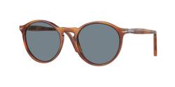 Persol Unisex PO3285S  96/56 Gläser SONNENBRILLEN Acetat Braun Blau Rund Normal von Persol